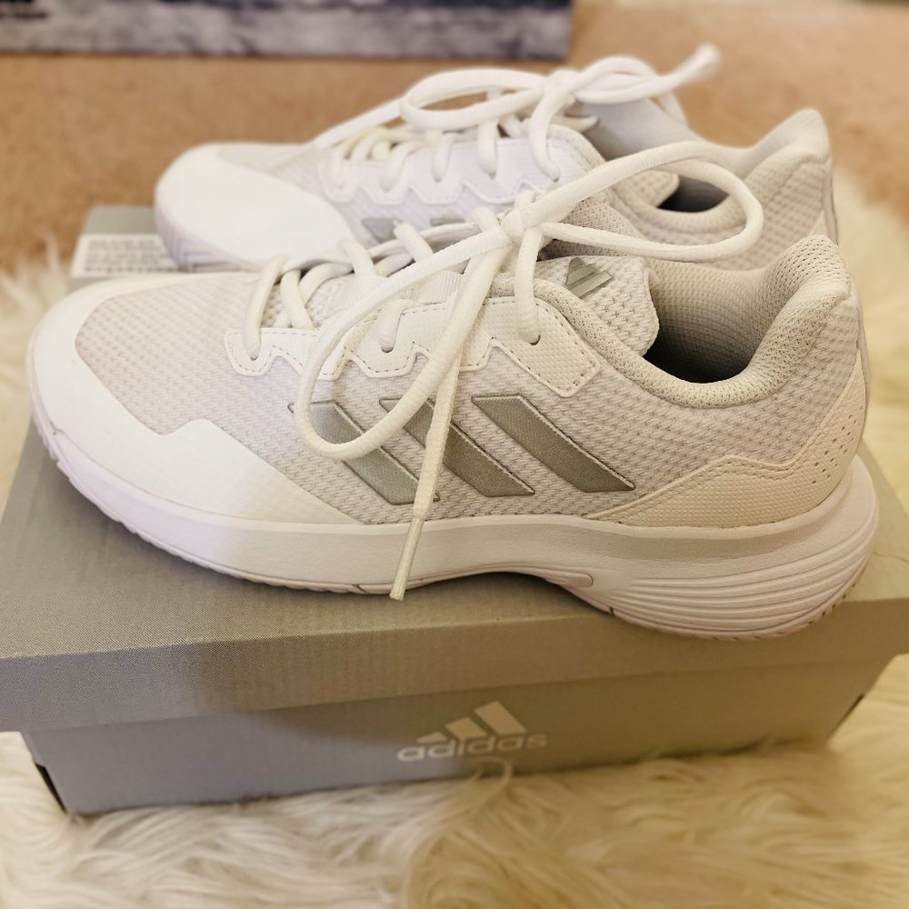 Women's adidas Gamecourt 2 White - Size:5.5